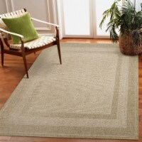 Liora Manne Orly Border Indoor Outdoor Area Rug Natural 1'11  x 7'6