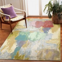 Liora Manne Marina Watercolor Indoor Outdoor Area Rug Pastel 1'11 x 7'6