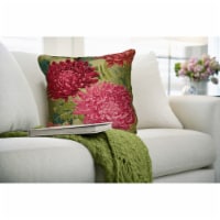 Liora Manne Marina Mums Indoor Outdoor Decorative Pillow Fuchsia 12 x 18