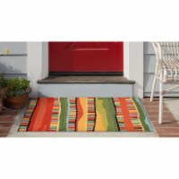 Liora Manne Ravella Fiesta Indoor Outdoor Area Rug Warm 3'6  x 5'6