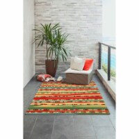 Liora Manne Ravella Fiesta Indoor Outdoor Area Rug Warm 5' x 7'6