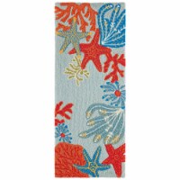 Liora Manne Ravella Coastal Indoor Outdoor Runner Rug, Ocean Scene, 2 ft x 5 ft