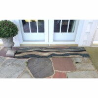 Liora Manne Ravella Ipanema Indoor Outdoor Area Rug Blue/grey 2' x 8'