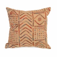 Liora Manne Visions IV Bambara Indoor Outdoor Decorative Pillow Multi 1'8  Square