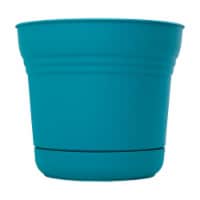 Bloem 7502040 6.5 x 7.3 in. Dia. Resin Planter, Teal