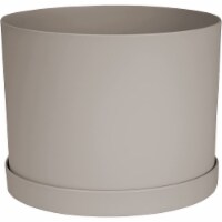Bloem MAT0883 Mathers Garden Planter w/Saucer Tray, Pebble Stone Beige, 8