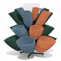 Bloem 8032906 Steel Display Planter, Black