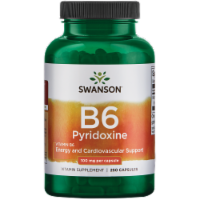 Swanson Vitamin B-6 Pyridoxine 100 mg 250 Capsules