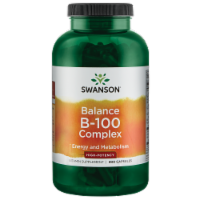 Swanson B-100 B-Complex Vitamins Energy Cardio Stress Metabolism Support 300 Capsules
