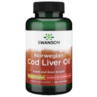 Swanson Cod Liver Oil 350 mg 250 Softgels