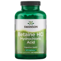 Swanson Betaine Hcl Hydrochloric Acid with Pepsin 250 Capsules