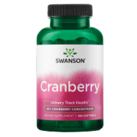 Swanson Herbal Supplement Cranberry 20:1 Concentrate Softgel 180ct