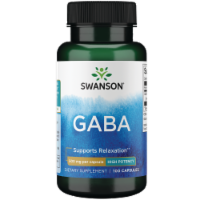 Swanson GABA 500mg 100 Caps, Calm & Relaxation Support