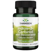 Swanson Indole-3-Carbinol with Resveratrol 60 Caps, Hormone Balance Support