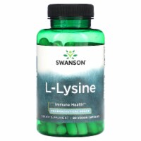 Swanson L-Lysine - Pharmaceutical Grade 500 mg 90 Veggie Capsules