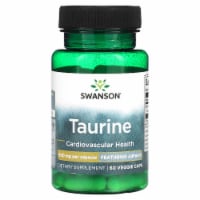 Swanson Ajipure Taurine, Pharmaceutical Grade 500 mg 60 Veggie Capsules