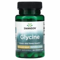 Swanson Ajipure Glycine, Pharmaceutical Grade 500 mg 60 Veggie Capsules