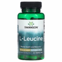 Swanson Ajipure L-Leucine, Pharmaceutical Grade 500 mg 60 Veggie Capsules