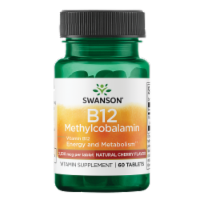 Swanson Vitamin B-12 Methylcobalamin - Cherry Flavored 2,500 Mcg 60 Tablets