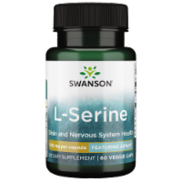Swanson AjiPure L-Serine Vegetable Capsules, 500 mg, 60 Count