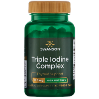 Swanson Mineral Supplements High Potency Triple Iodine Complex 12.5 mg Capsule 60ct