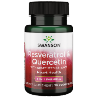 Swanson Resveratrol and Quercetin 30 Veggie Capsules