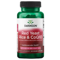 Swanson Red Yeast Rice and Coq10 - Traditional Formula 60 Veggie Capsules