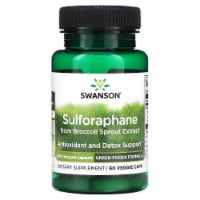 Swanson Herbal Supplements Sulforaphane from Broccoli Sprout Extract 400 mcg Veggie Capsule