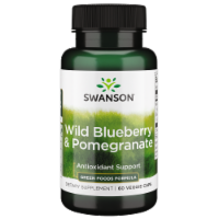 Swanson Wild Blueberry + Pomegranate 60 Veggie Capsules
