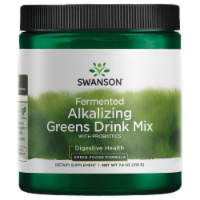 Swanson Fermented Alkalizing Greens Drink Mix 7.4 oz Powder