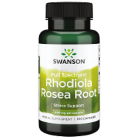 Swanson Rhodiola Rosea Root 400mg 100 Caps, Mood & Stress Support