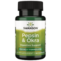 Swanson Okra Pepsin 90 Capsules