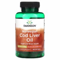Swanson Norwegian Cod Liver Oil 350 mg - 180 Softgels