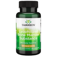 Swanson Raw Lyophilized Bone Marrow Substance 500 mg 60 Capsules