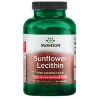 Swanson Sunflower Lecithin Non-gmo 1,200 mg 90 Softgels