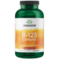 Swanson Vitamin B-125 Complex - High Potency 250 Tablets