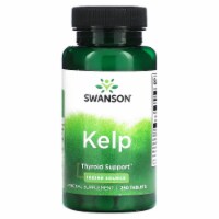 Swanson Atlantic Sea Kelp Iodine Source for Thyroid Support 225 Mcg 250 Tablets