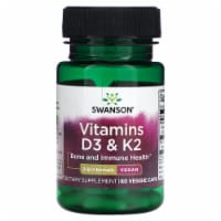 Swanson Vitamins D3 & K2 - 2,000 Iu & 75 mcg 60 Veg Caps