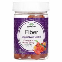 Swanson Fiber Orange & Mixed Berry - 60 Gummies