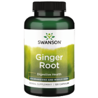 Swanson Ginger Root - Standardized and Whole Herb 120 Capsules