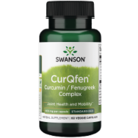 Swanson Controlled Release Curqfen Curcumin/Fenugreek Complex 500 mg 60 Veggie Capsules