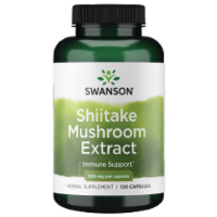Swanson Shiitake Mushroom 4:1 Extract for Immune System Support 500 mg 120 Capsules
