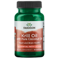 Swanson Omega-3 Krill Oil with Pure Coconut Oil - Featuring Rimfrost 30 Softgels