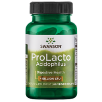 Swanson Prolacto Acidophilus 4 Billion Cfu 60 Veggie DrCapsules