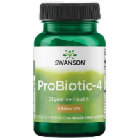 Swanson Probiotic-4 3 Billion Cfu 60 Veggie DrCapsules