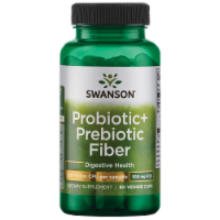 Swanson Probiotic+ Prebiotic Fiber 500 Million Cfu 60 Veggie Capsules
