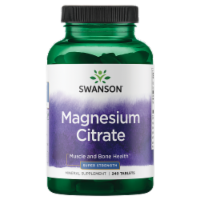 Swanson Super-Strength Magnesium Citrate (112.5 Mg Per Tablet) 240 Tabs