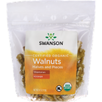 Swanson Certified Organic Walnuts, Halves and Pieces 6 oz Package