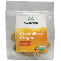 Swanson Certified Organic Crystallized Ginger 6 oz Package
