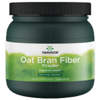Swanson Oat Bran Fiber Powder - Certified Organic 8 oz Powder